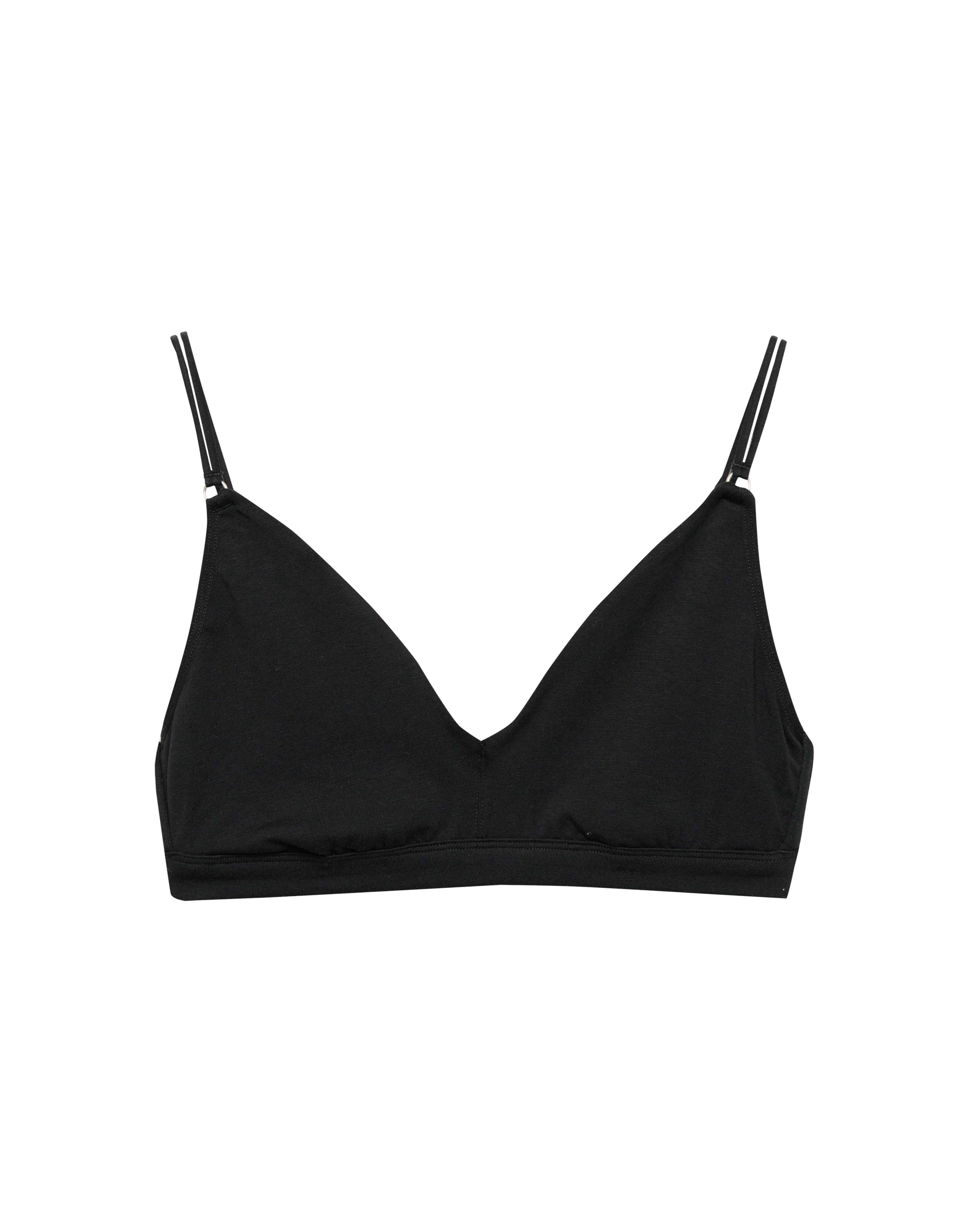 Bralette i bomull til dame Svart