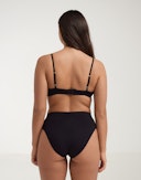 Bralette i bomull til dame Svart 1