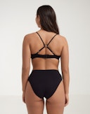 Bralette i bomull til dame Svart 2