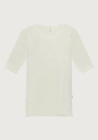 Women's cotton pointelle T-shirt