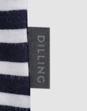 Langermet bomullstopp for damer Hvit/navy