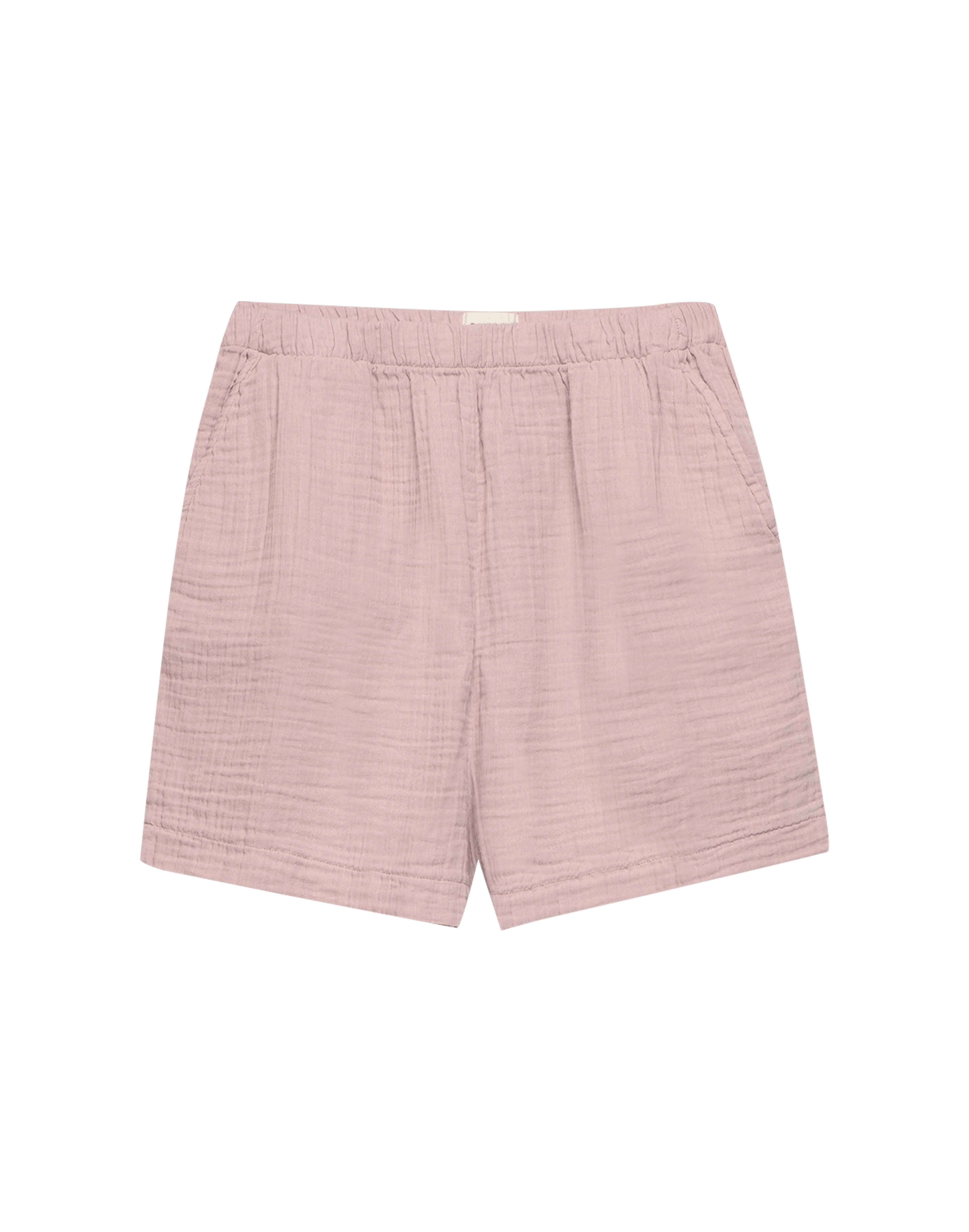 Shorts i musselin til dame Rosenkvarts