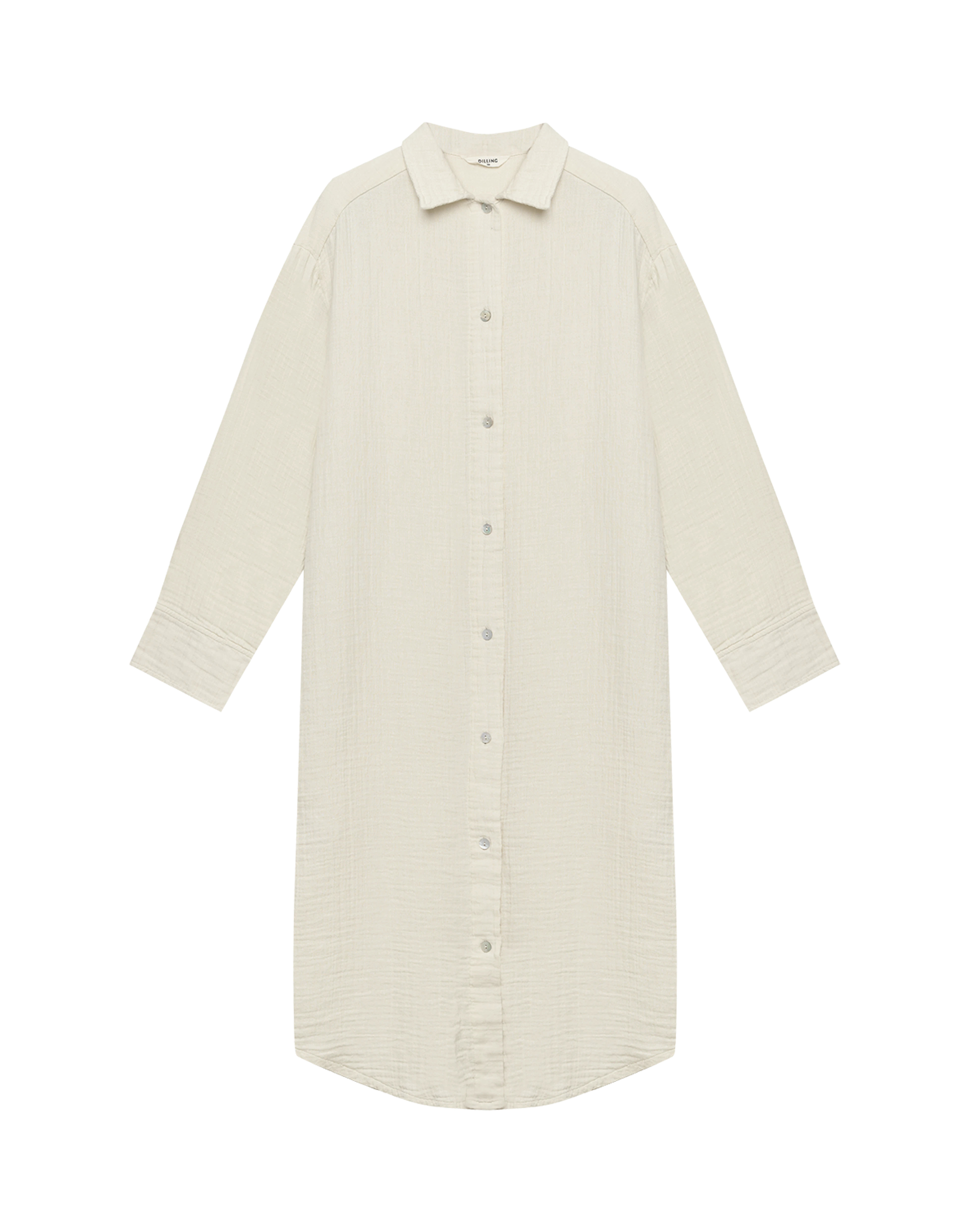 women's cotton shirt dress 100% Organic T-Shirt L / Willow Green it falls to a flattering below Womens cotton muslin shirt dress