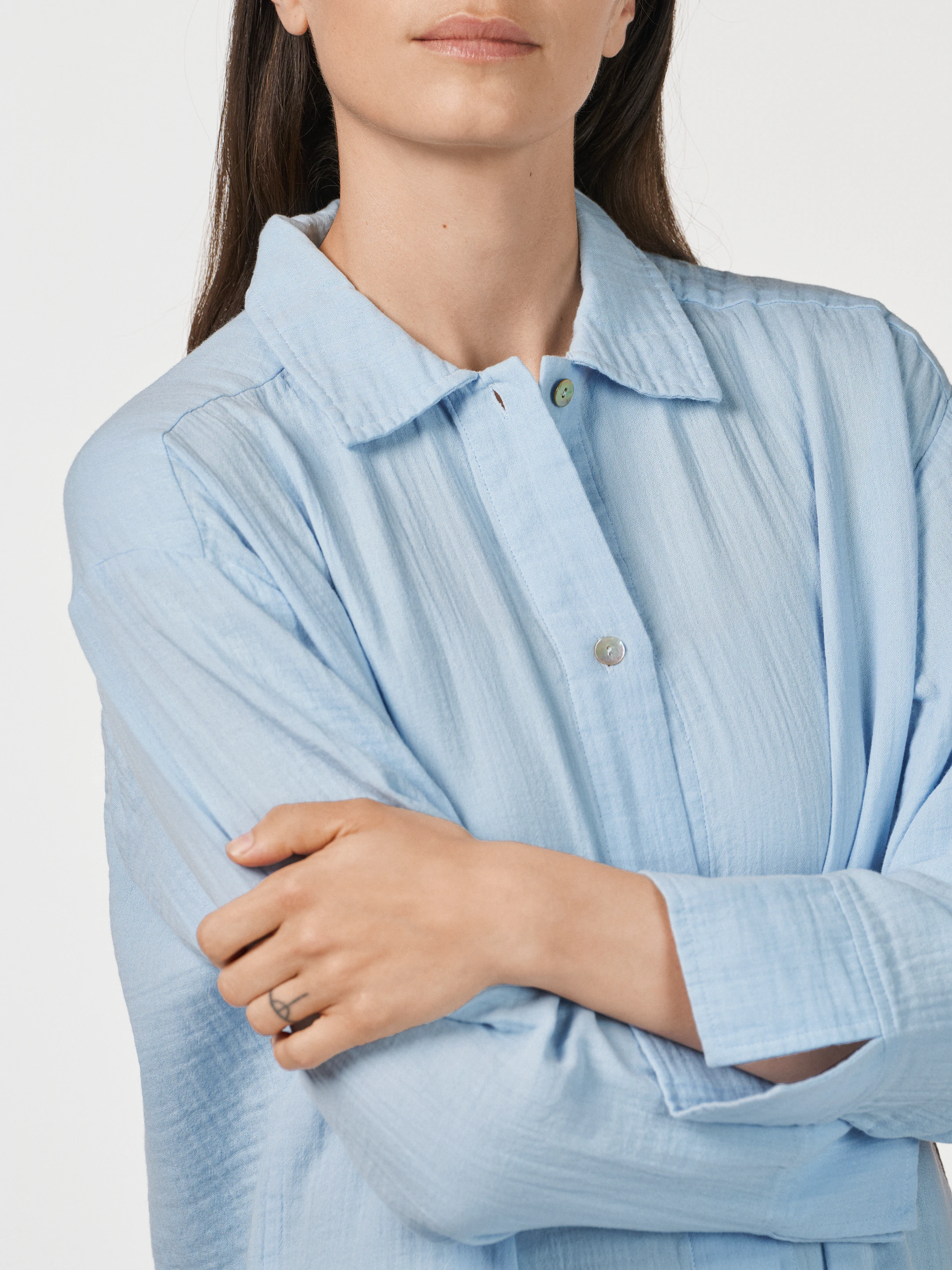 muslin shirt dress Marina Rinaldi | Woman - Muslin shirt dress - Multicolour