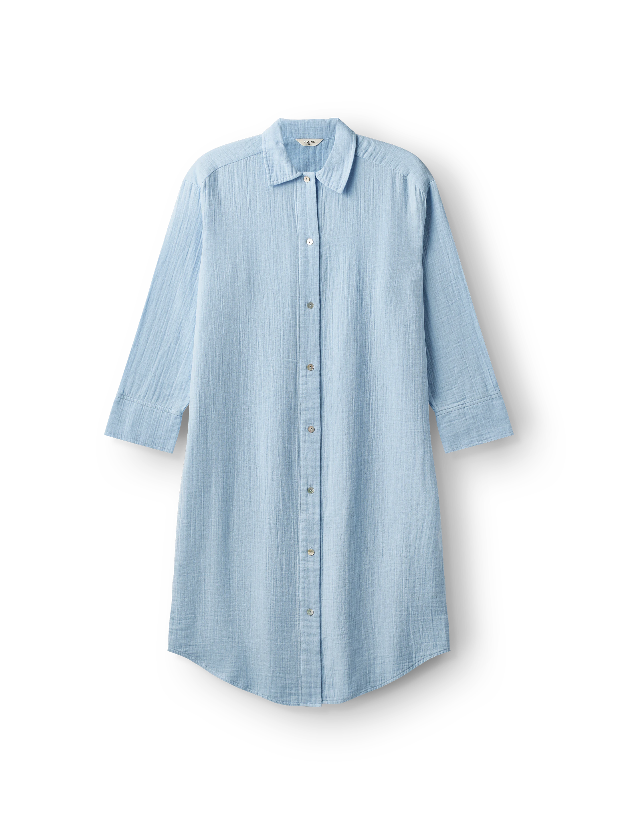 muslin shirt dress Women's cotton muslin shirt dress - Free shipping