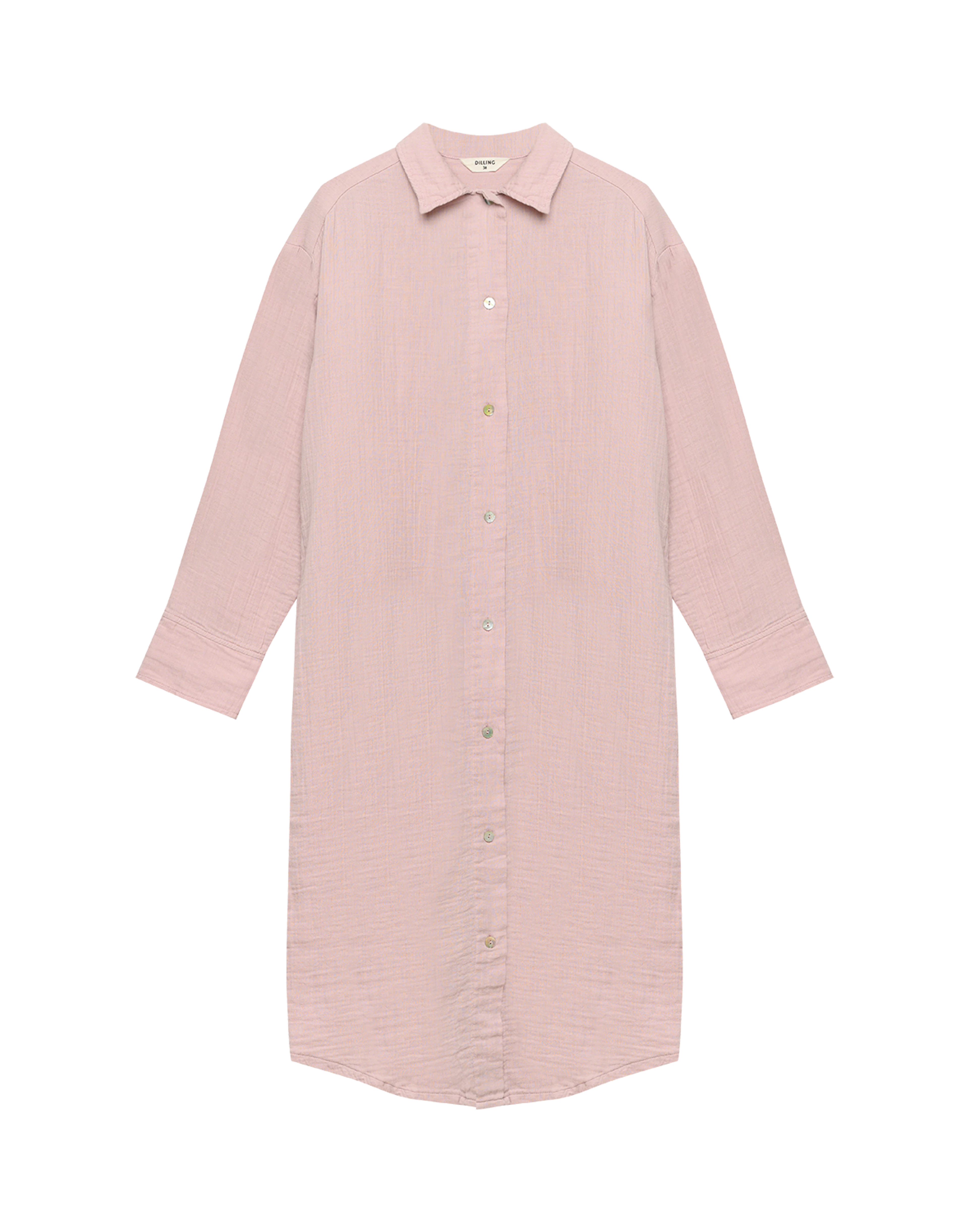 Womens cotton muslin shirt dress