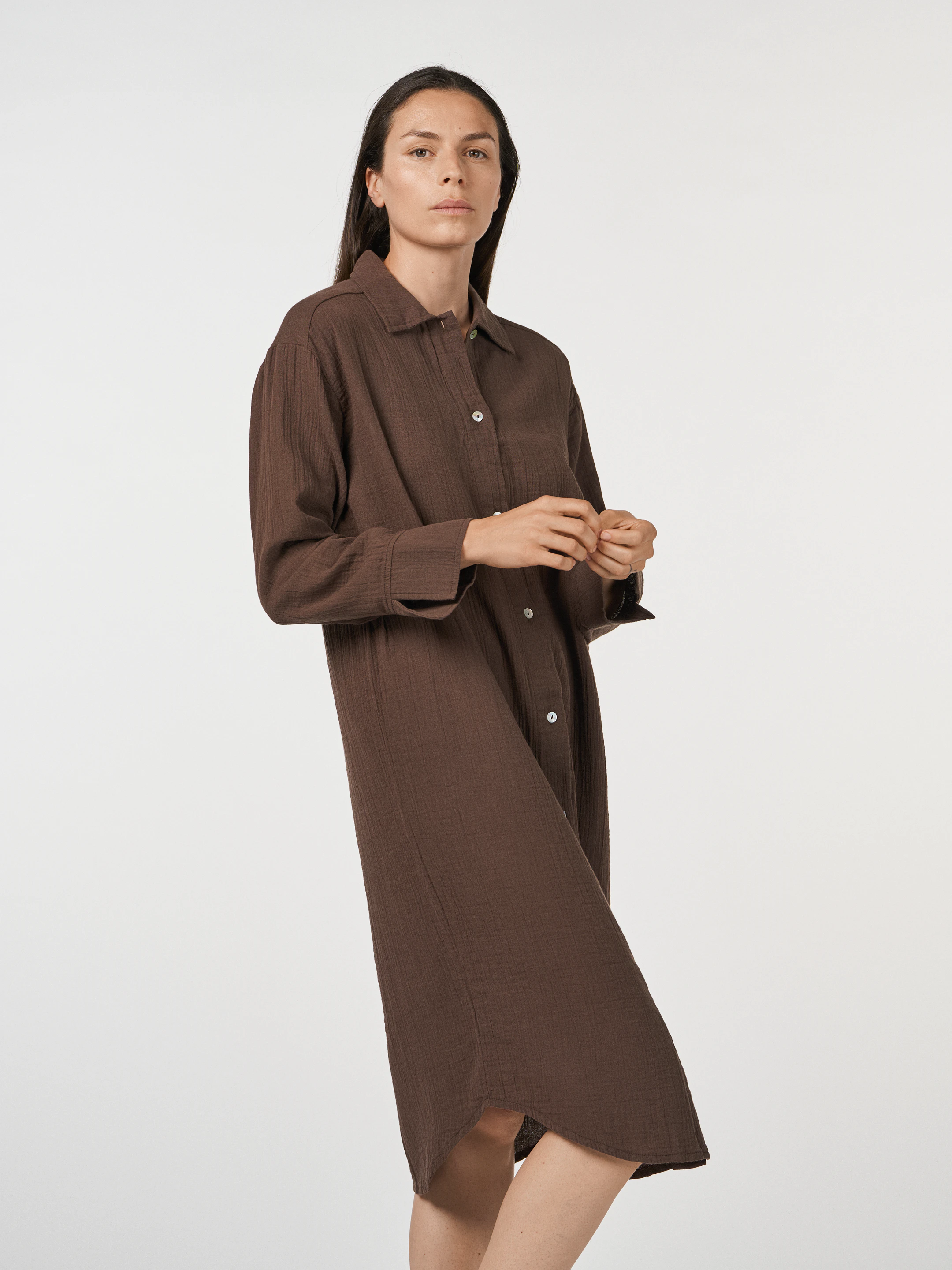 muslin shirt dress Marina Rinaldi | Woman - Muslin shirt dress - Multicolour