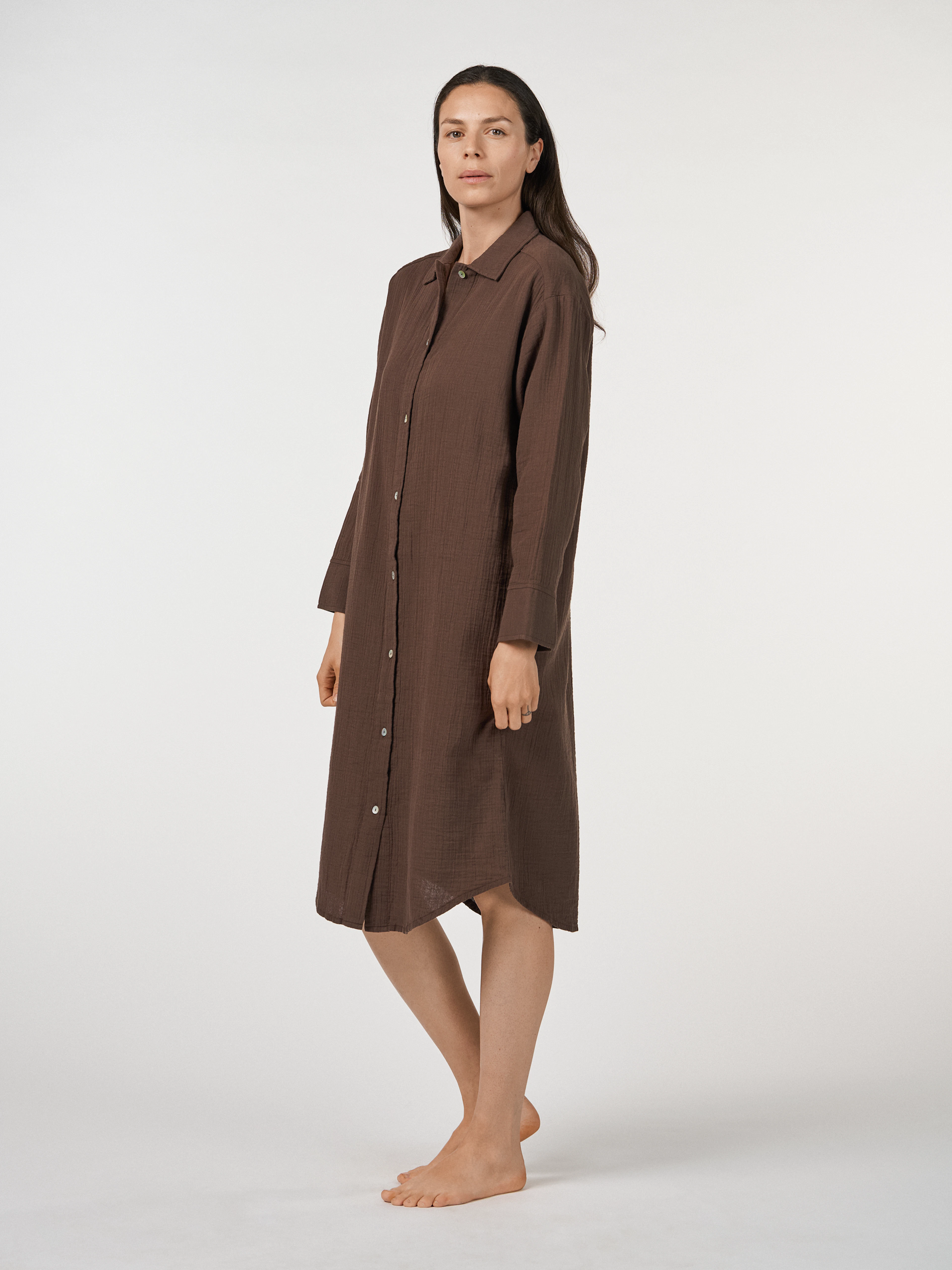 brown muslin dress Brown Muslin Printed Maxi Dress After Six Wear