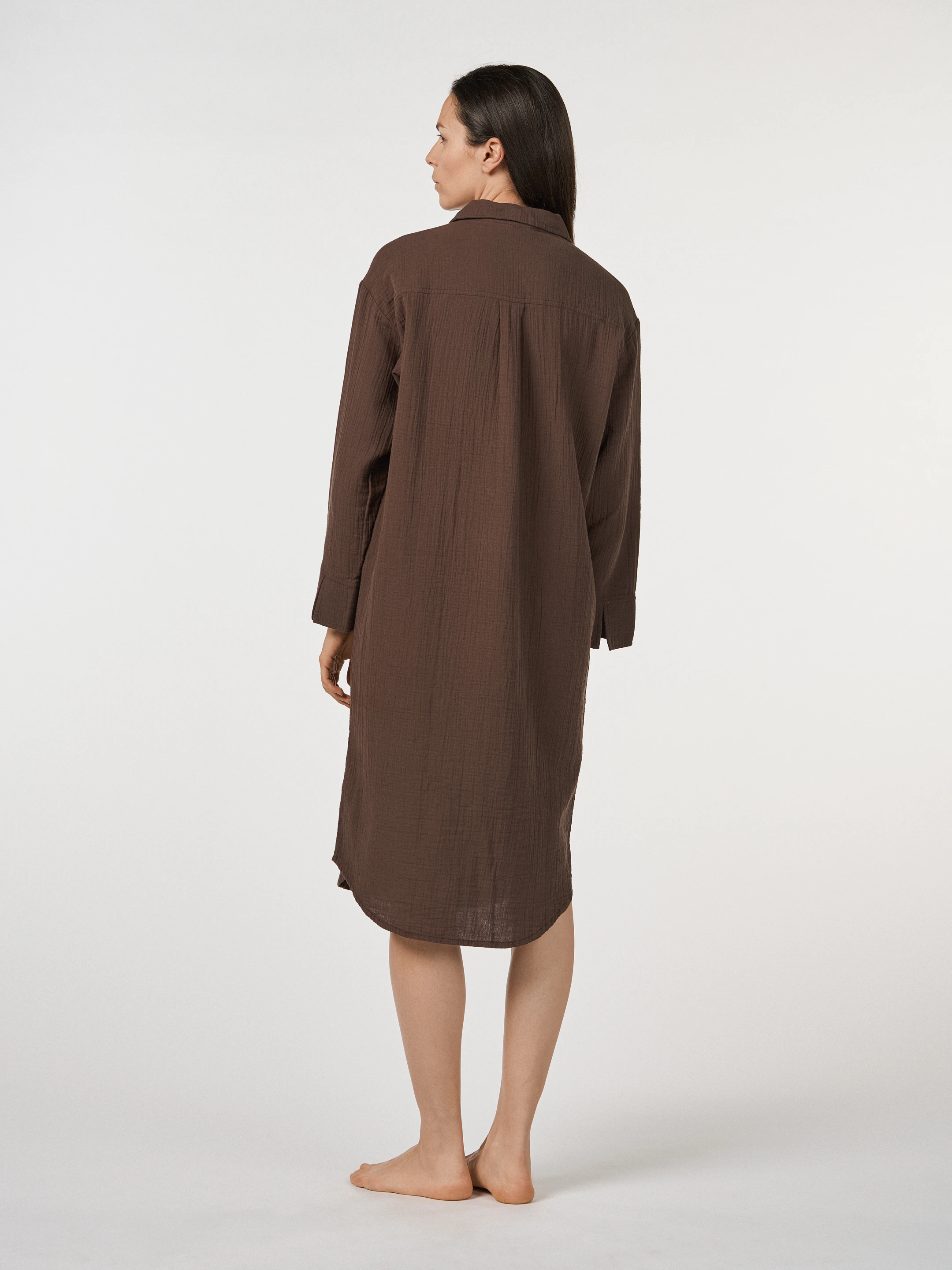 muslin shirt dress Marina Rinaldi | Woman - Muslin shirt dress - Multicolour